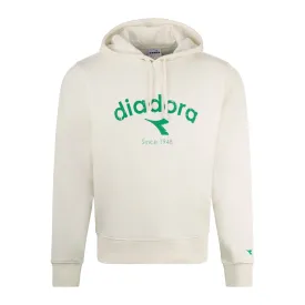 Diadora Logo Hoodie White/Green