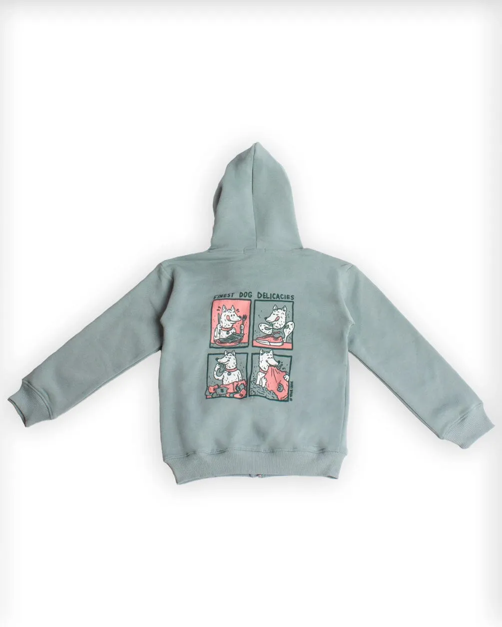 Dog Delicacies Kids Zip-Up Hoodie