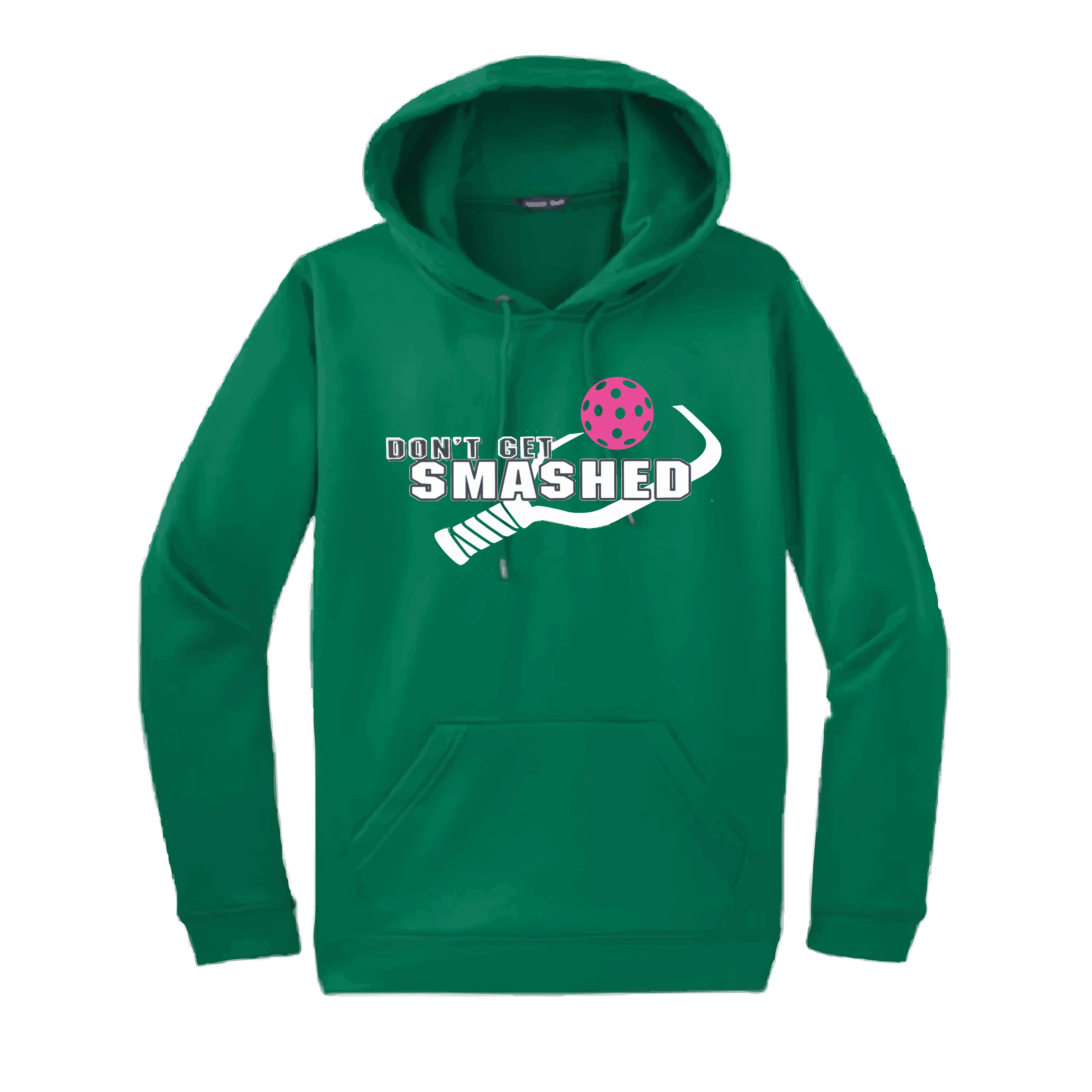 Don't Get Smashed Customizable (Colors Cyan Orange Pink) | Unisex Hoodie Pickleball Sweatshirt | 50% Cotton 50% Polyester