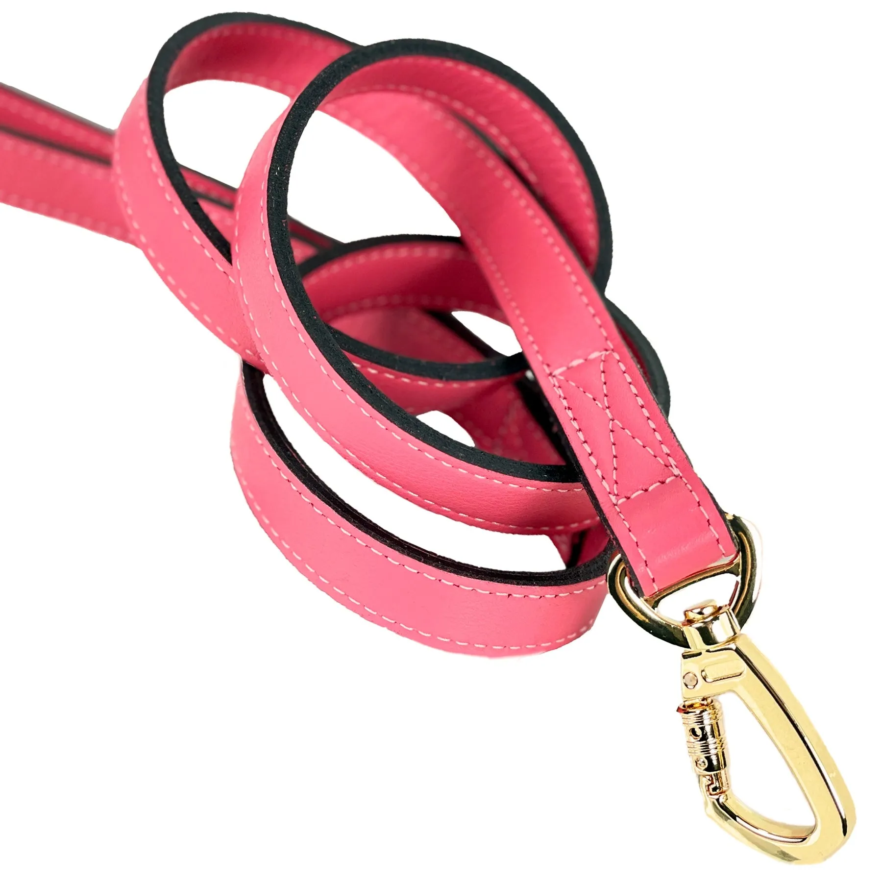 Dynasty Dog Leash in Petal Pink & Gold