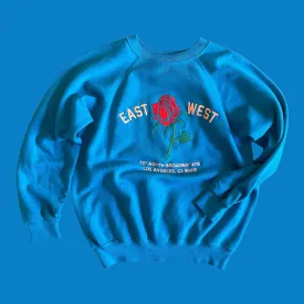 East West Rose Sweatshirt #8.3 Teal M