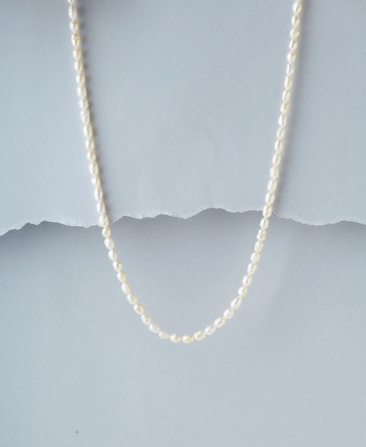 Elegant White Pearl Necklace