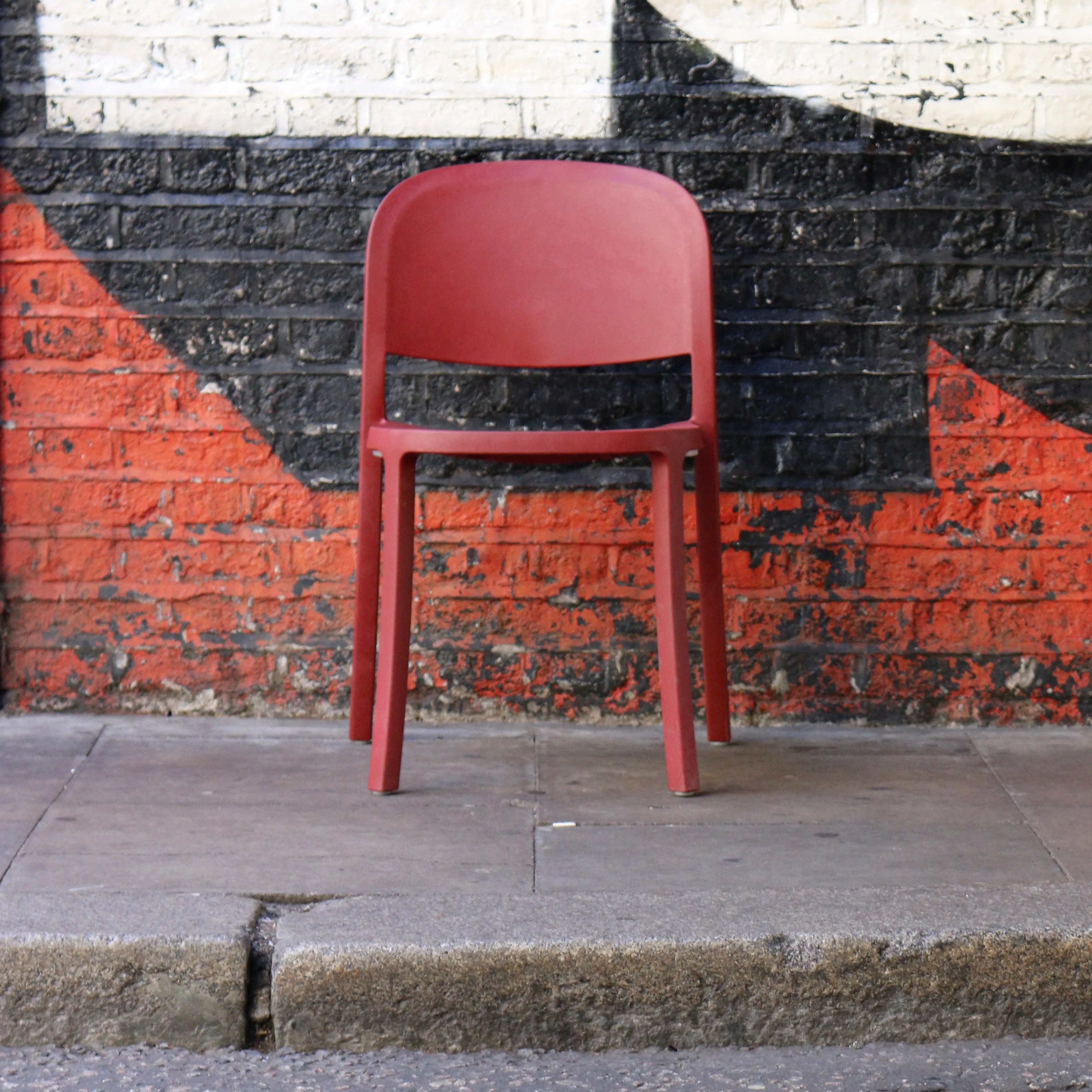 Emeco 1 Inch Reclaimed Stacking Chair - Blue