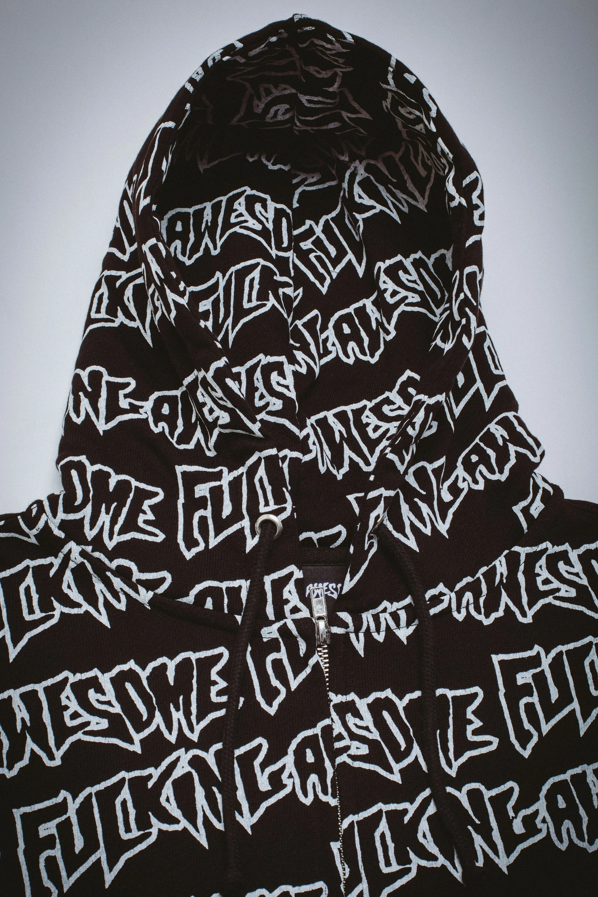 Fucking Awesome AOP Stamp Zipped Hoodie