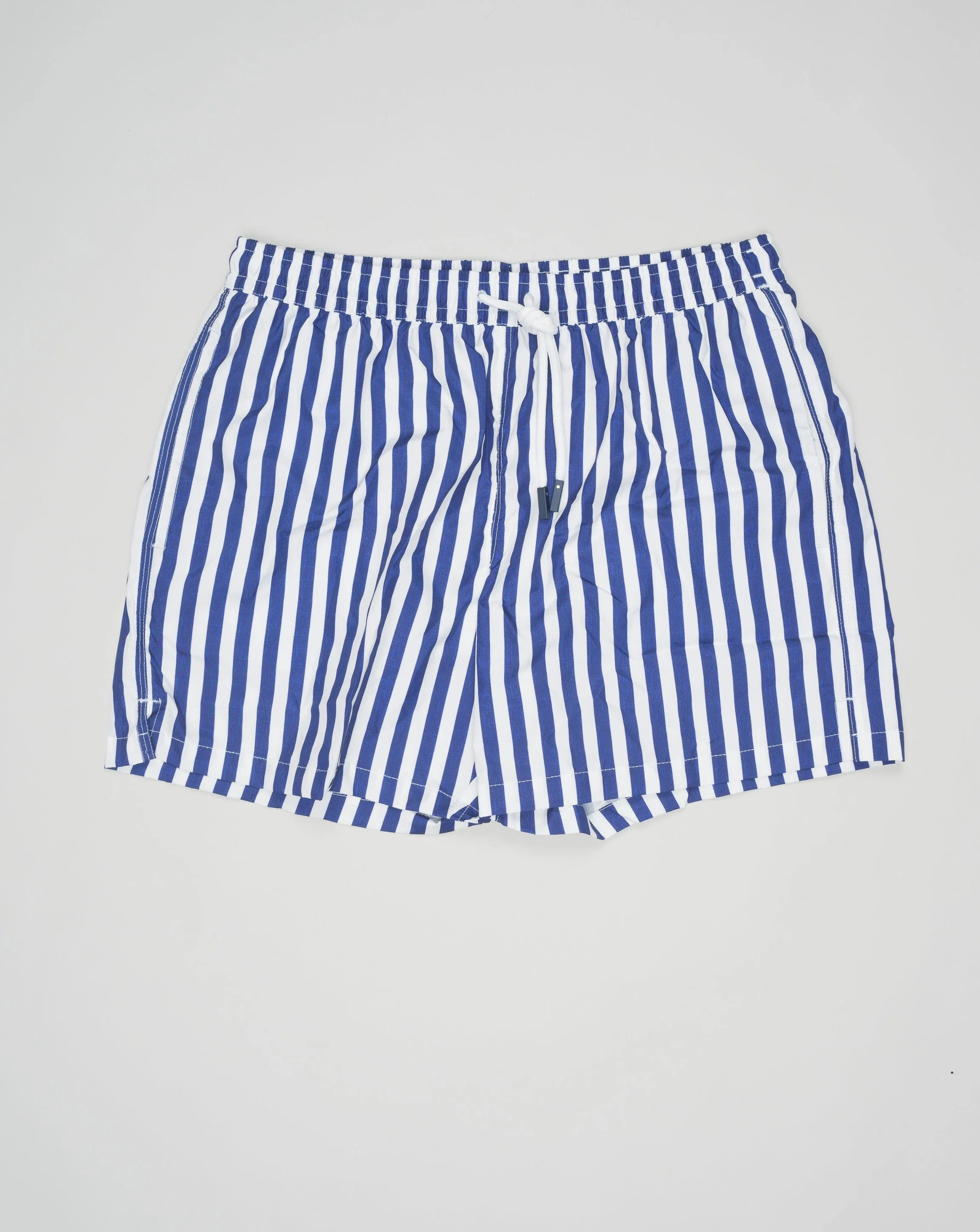 Gran Sasso Striped Swim Trunks / Navy