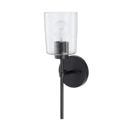 Greyson One Light Wall Sconce - Matte Black