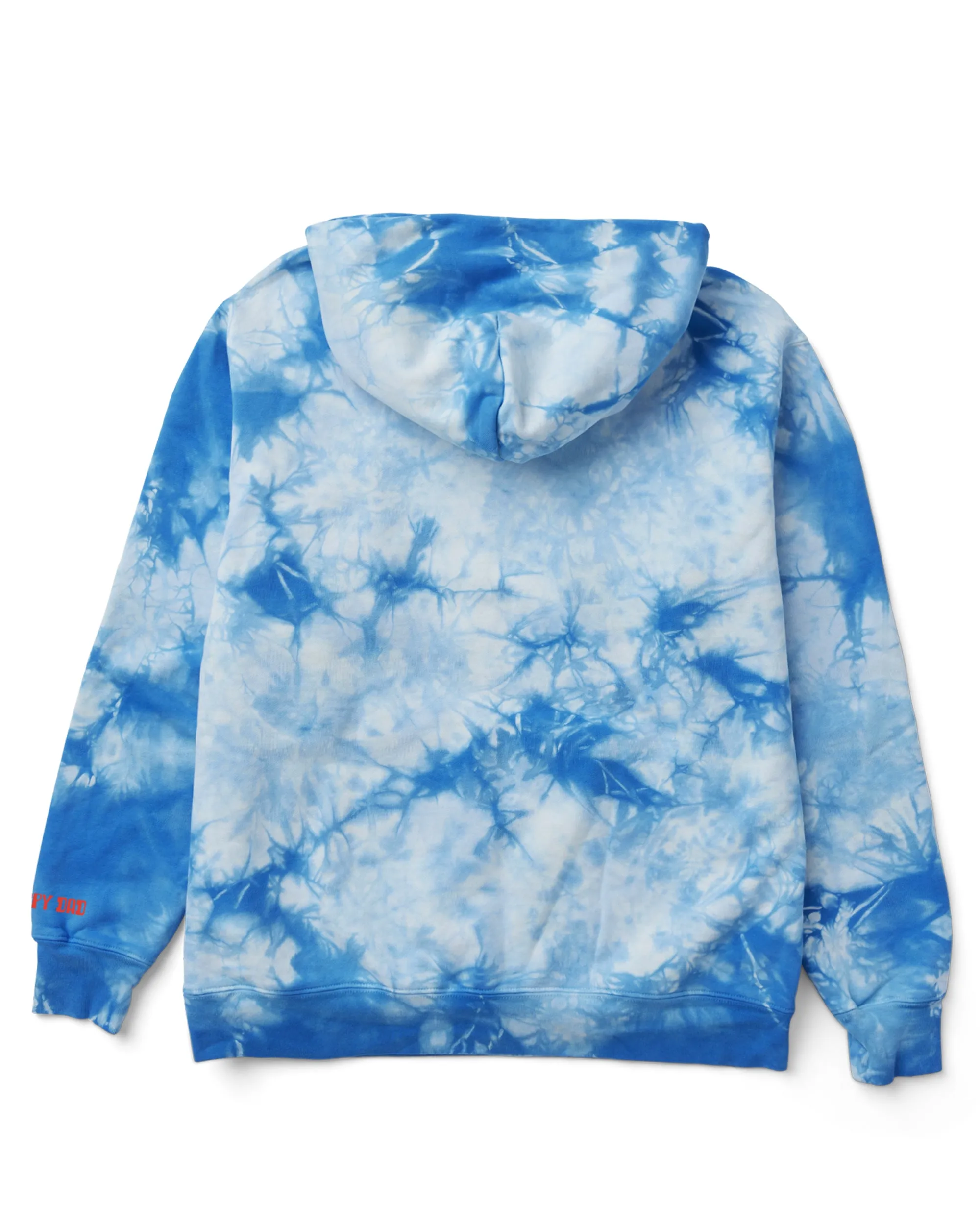 Happy Dad x Death Row Tie Dye Hoodie (Blue)