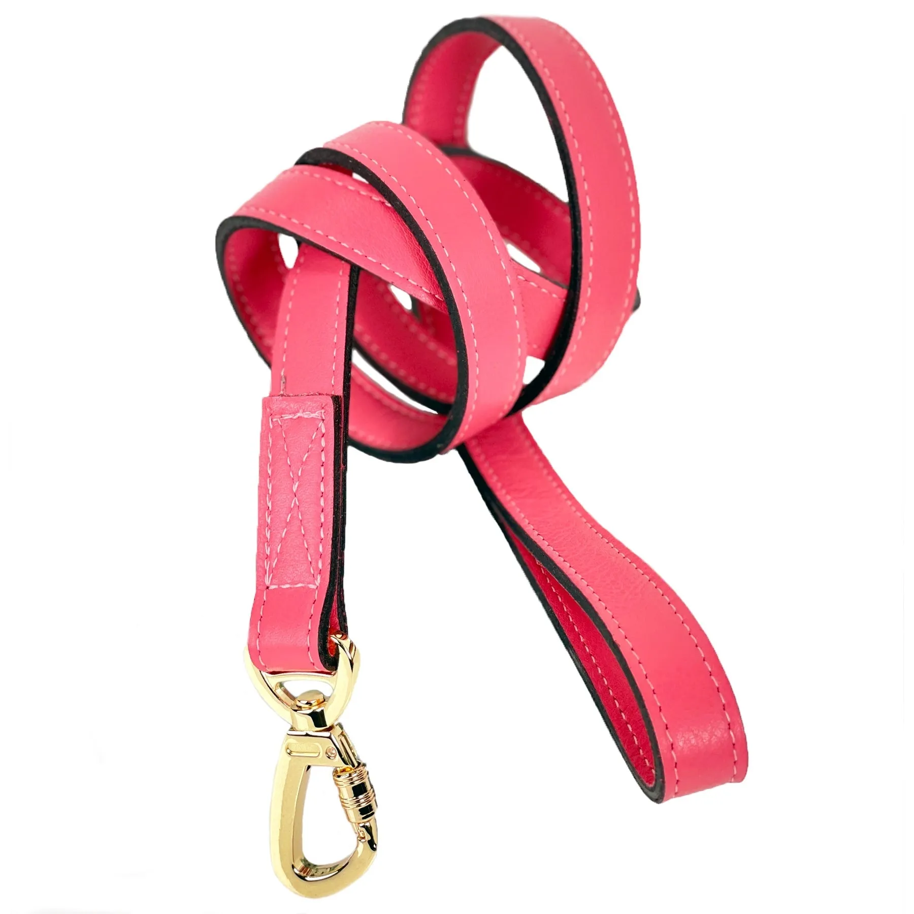 Hartman Dog Leash in Petal Pink & Gold