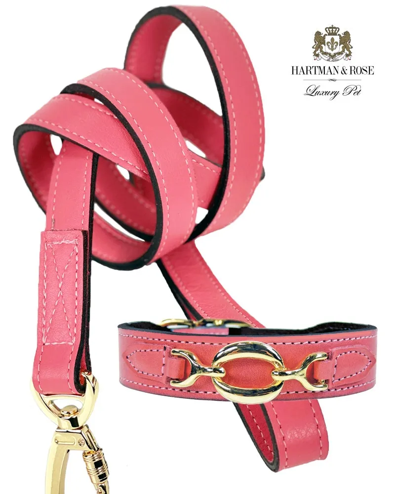 Hartman Dog Leash in Petal Pink & Gold