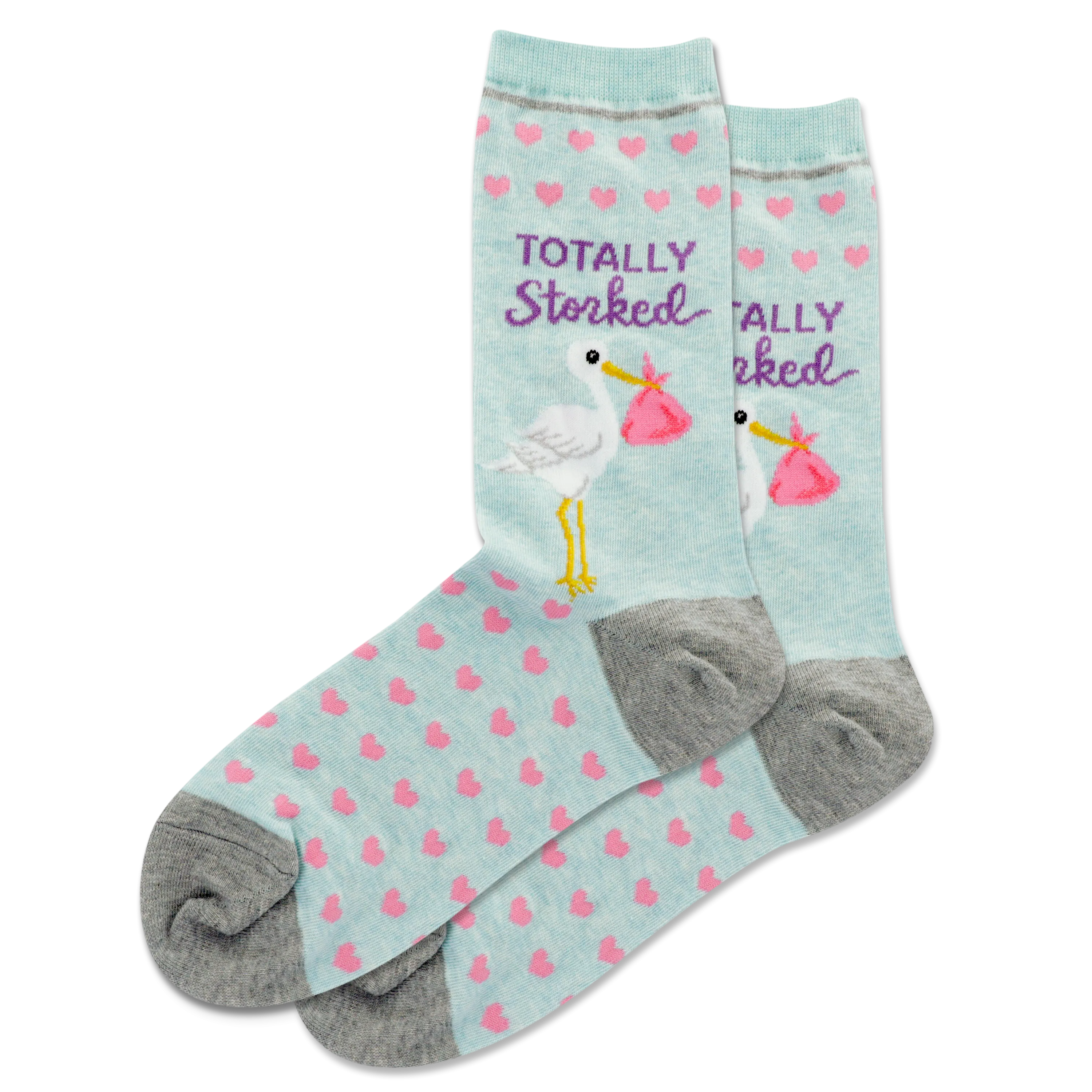 HOTSOX Women's Totally Storked Crew Socks