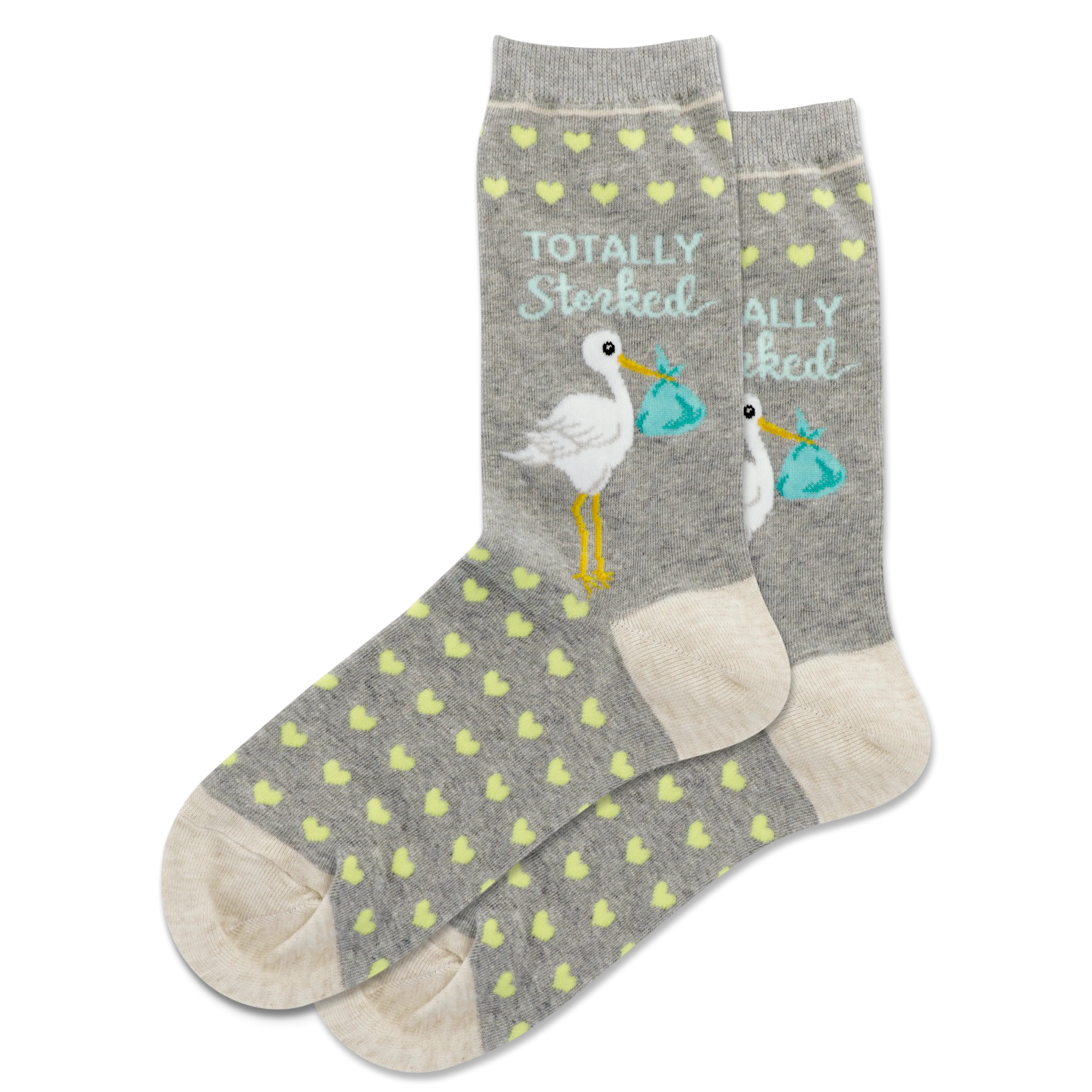 HOTSOX Women's Totally Storked Crew Socks