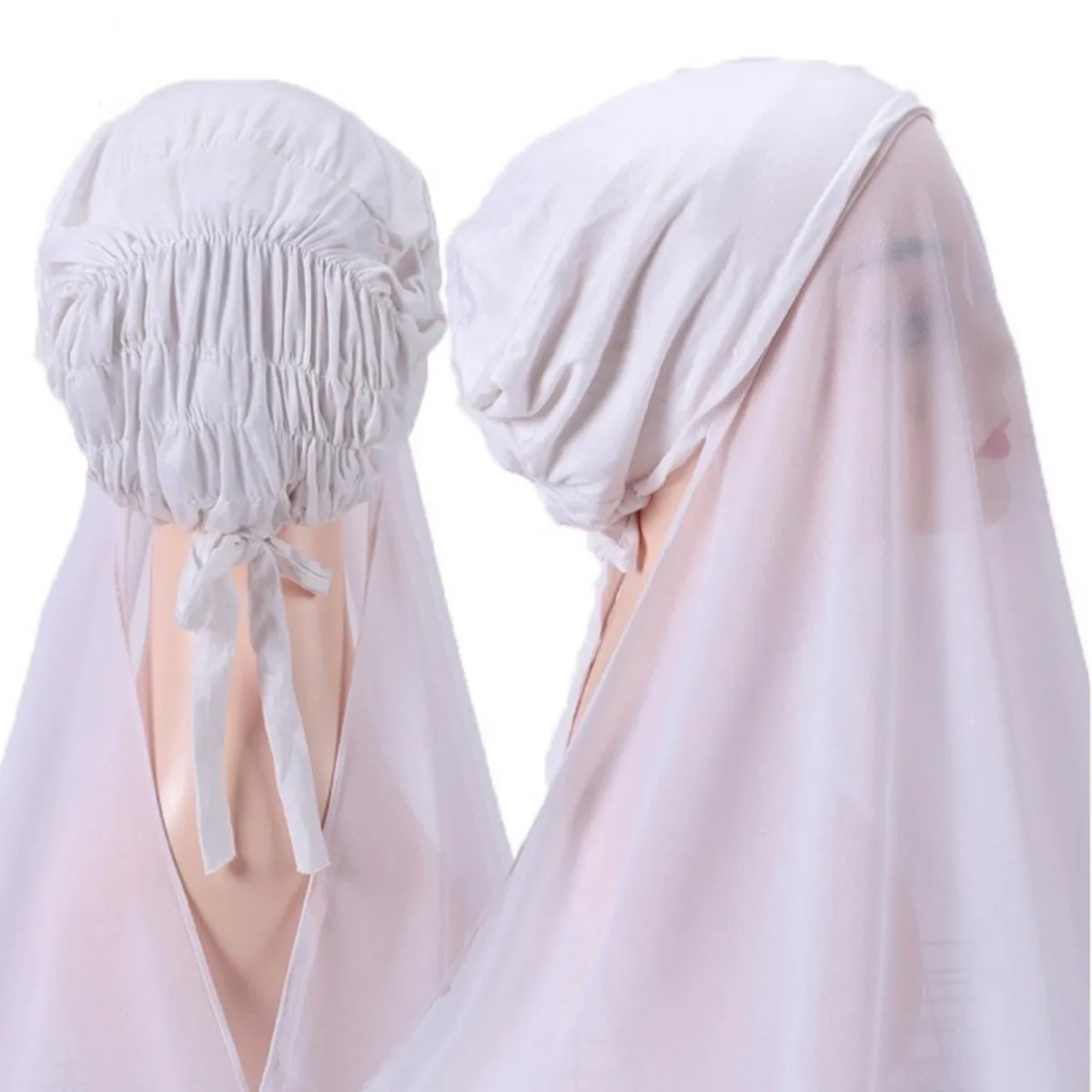 Instant Chiffon Hijab - White