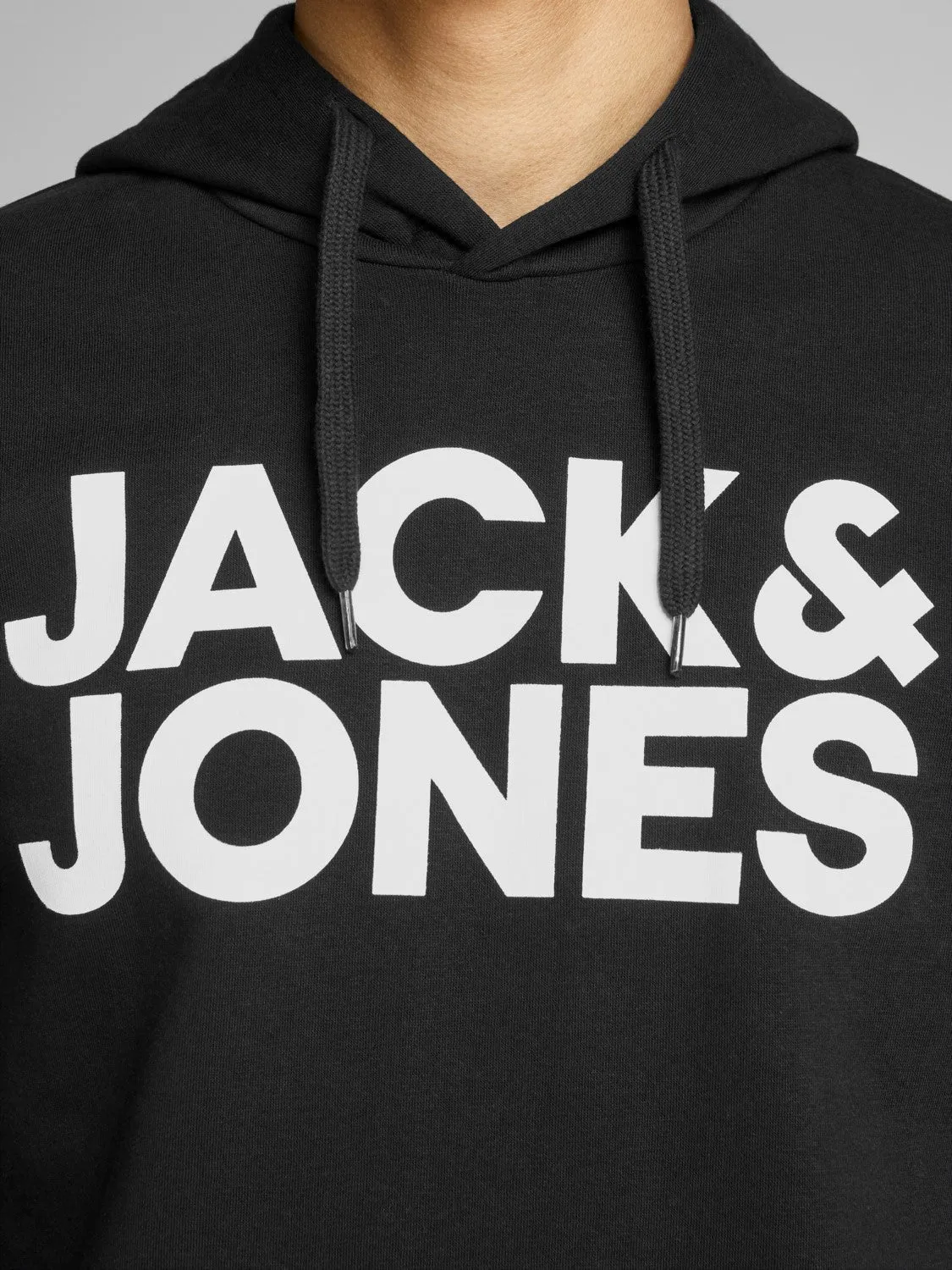 Jack & Jones Men's 'JJECORP' Hoodie Logo Sweatshirt