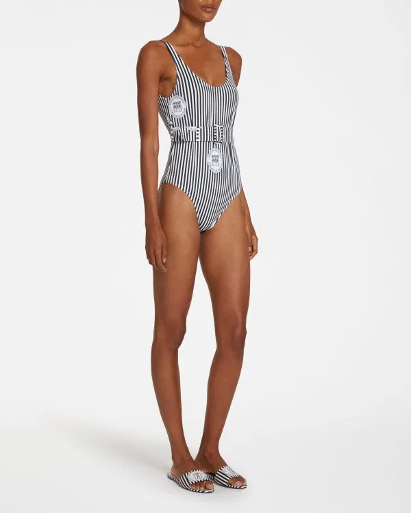 Jenny One Piece Monogram Striped