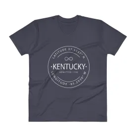 Kentucky - V-Neck T-Shirt - Latitude & Longitude