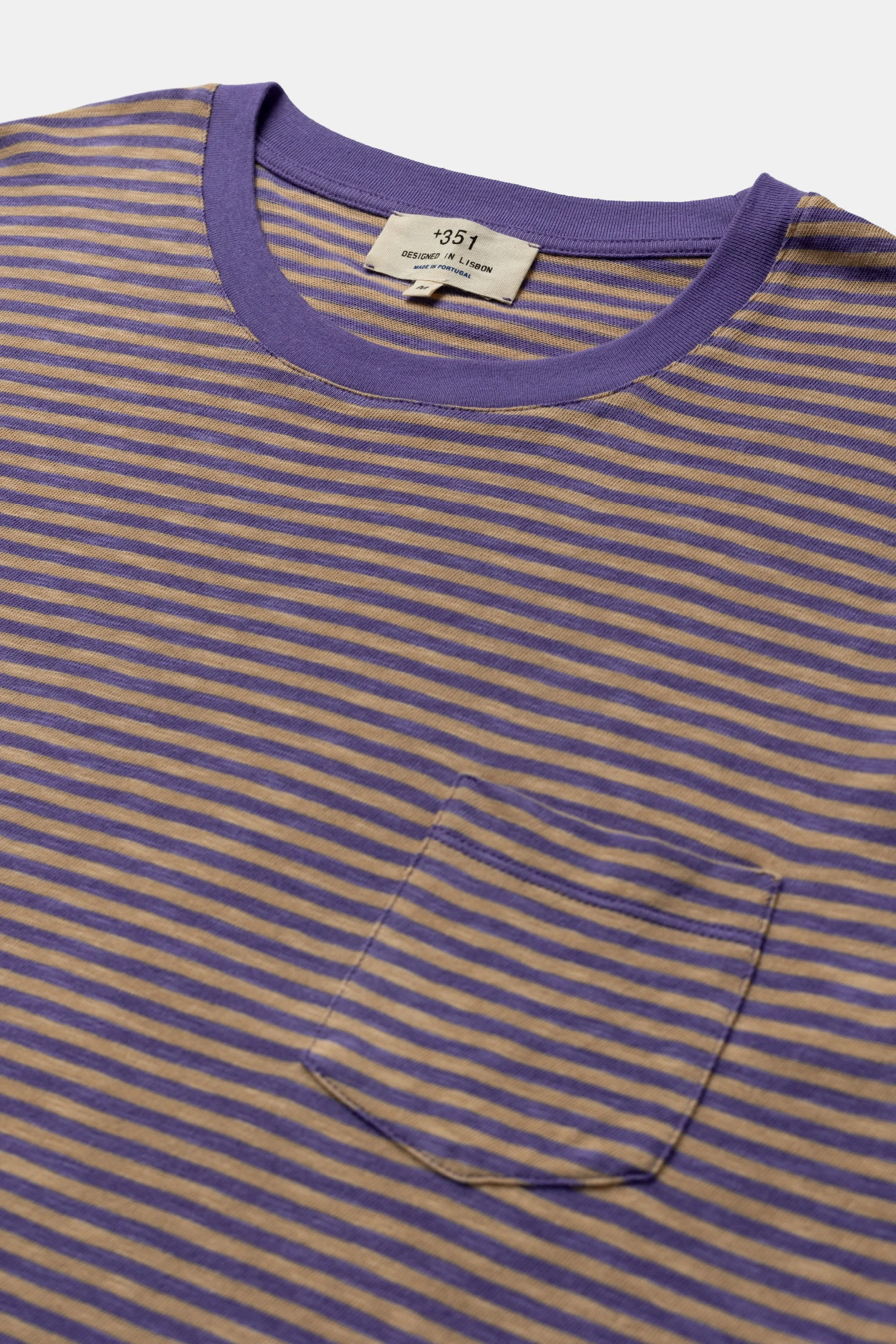 LONG SLEEVE STRIPES DUST & PURPLE