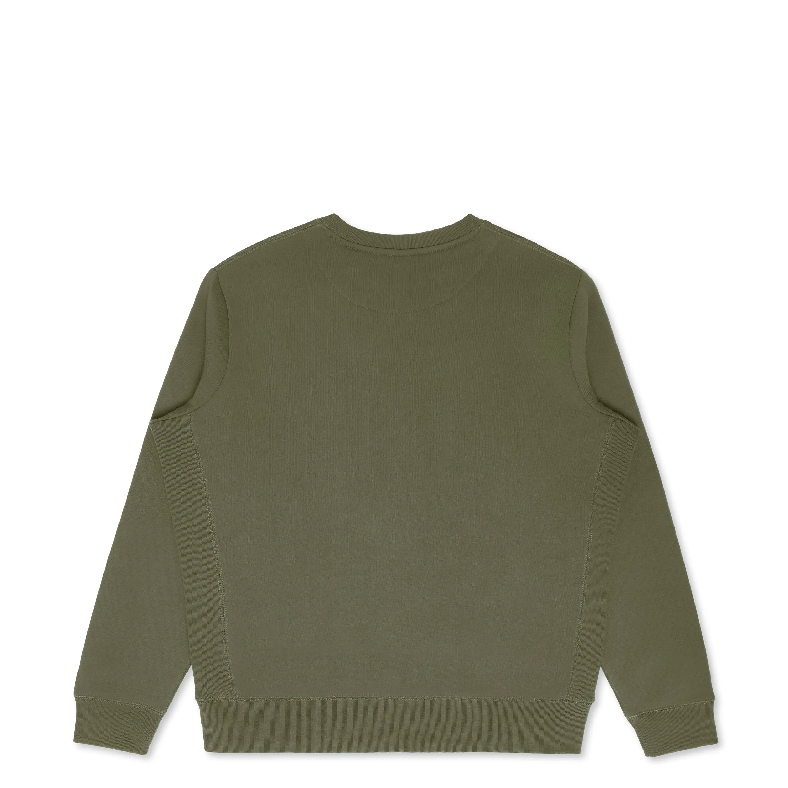 Military Olive Organic Cotton Crewneck Sweatshirt