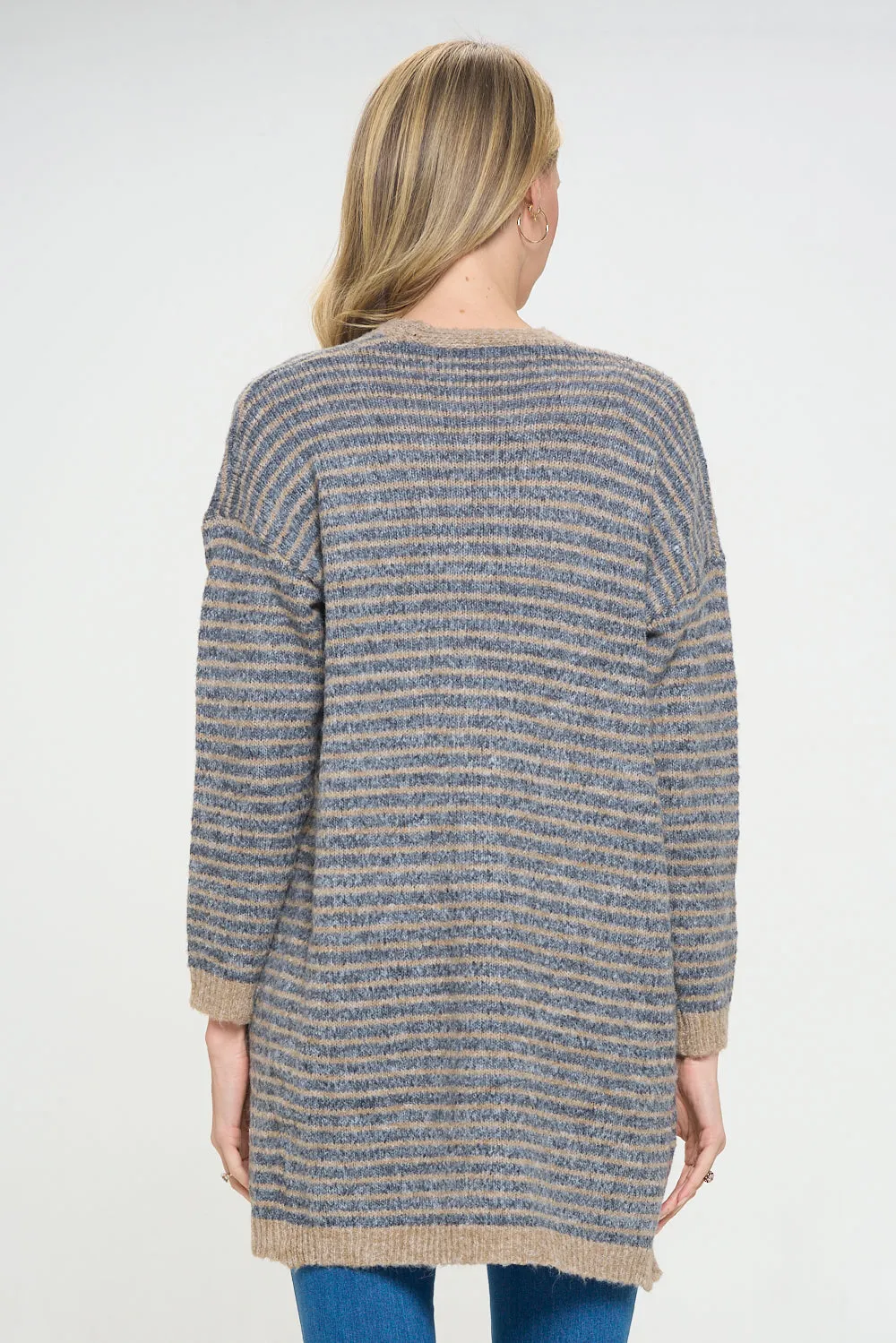 Mocha Stripe Cardigan