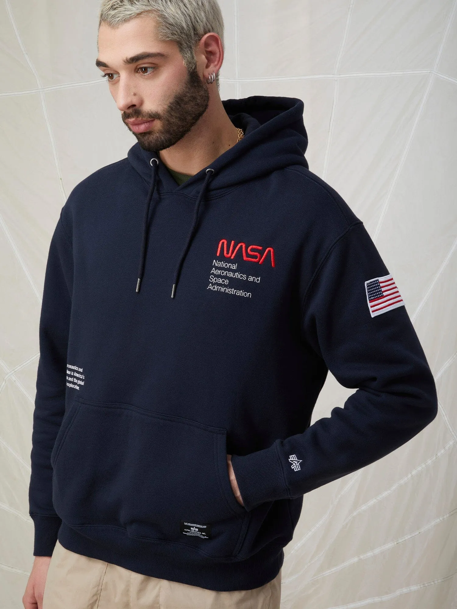 NASA WORM LOGO HOODIE