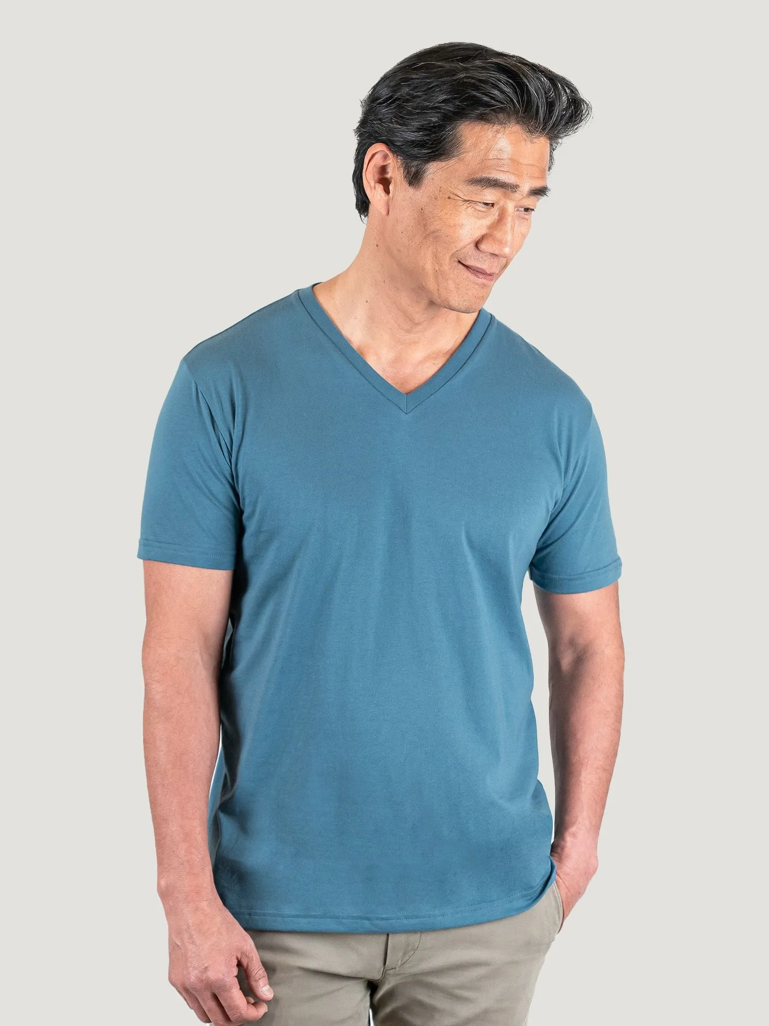 Ocean Blue V-Neck