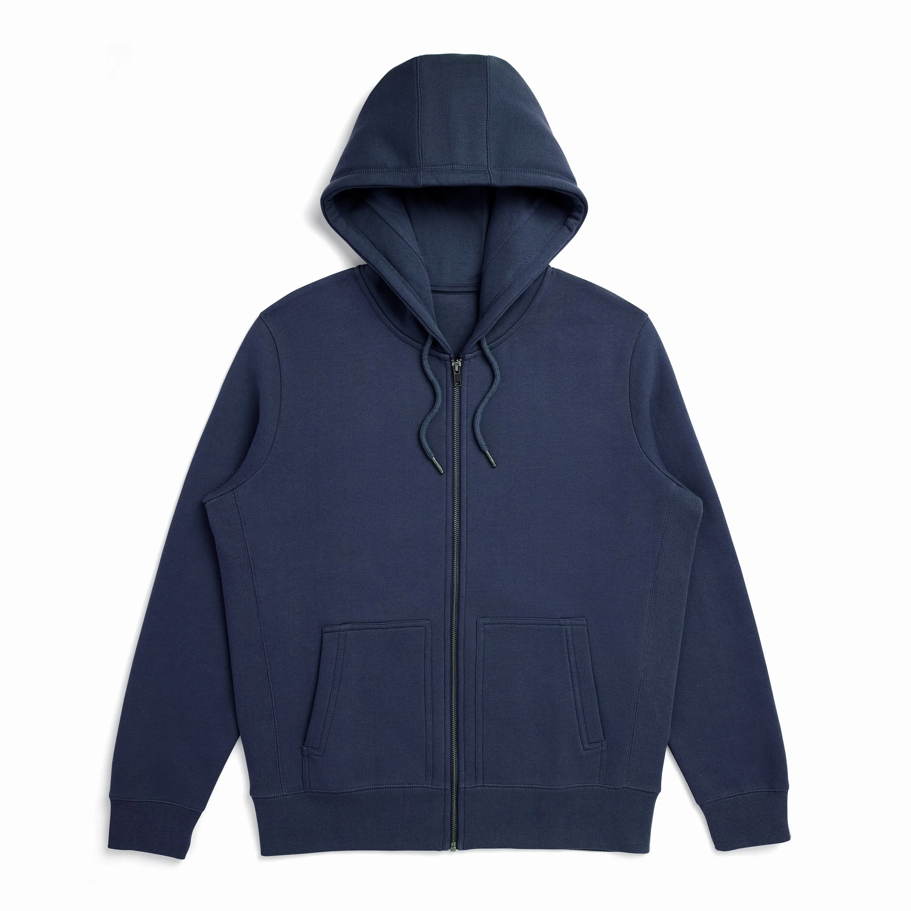 Ocean Navy Organic Cotton Zip-Up Sweatshirt