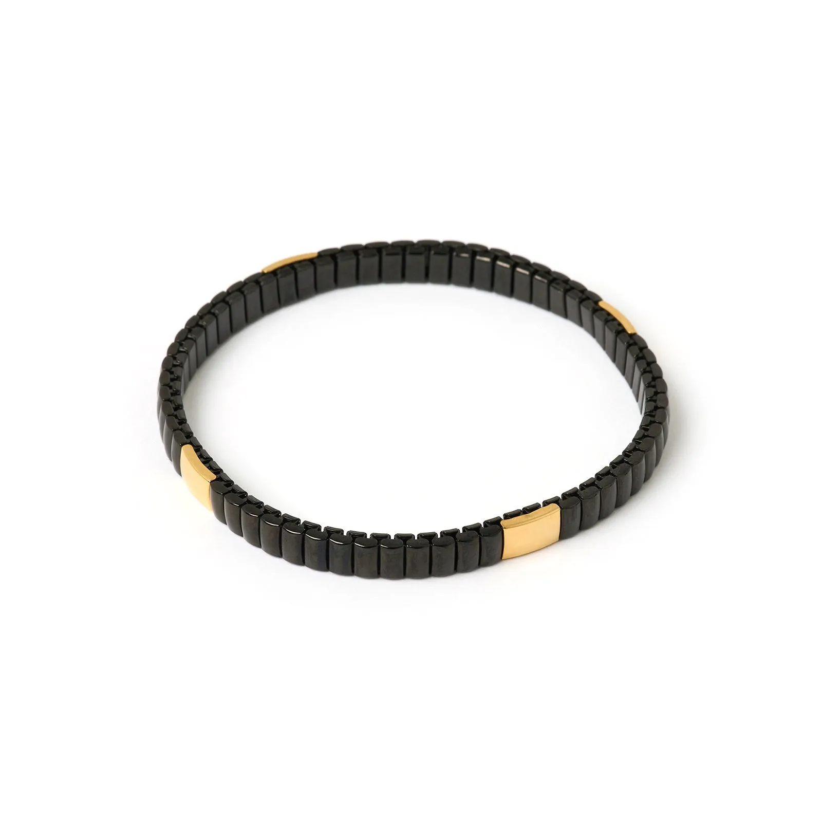 Onyx Bracelet Stack - Black