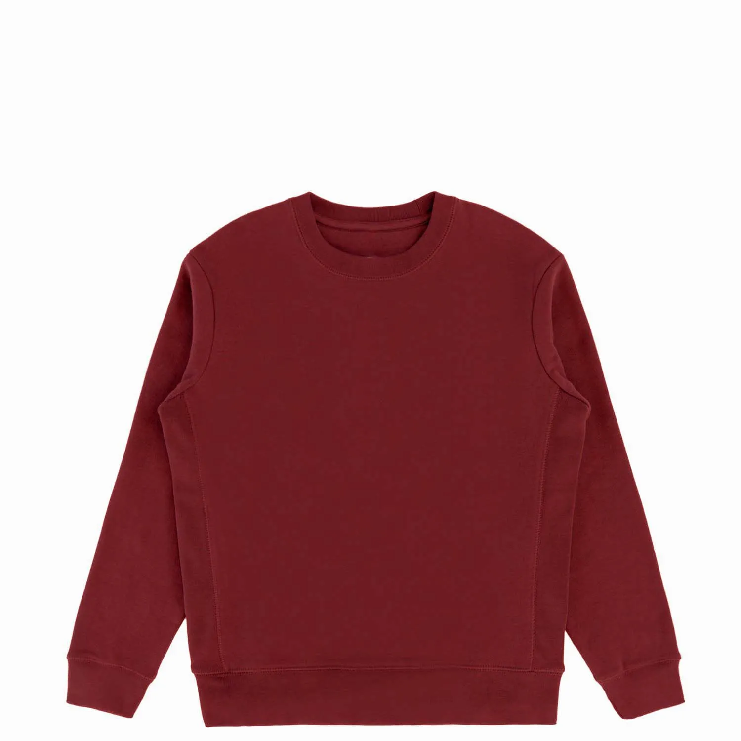 Oxblood Organic Cotton Crewneck Sweatshirt