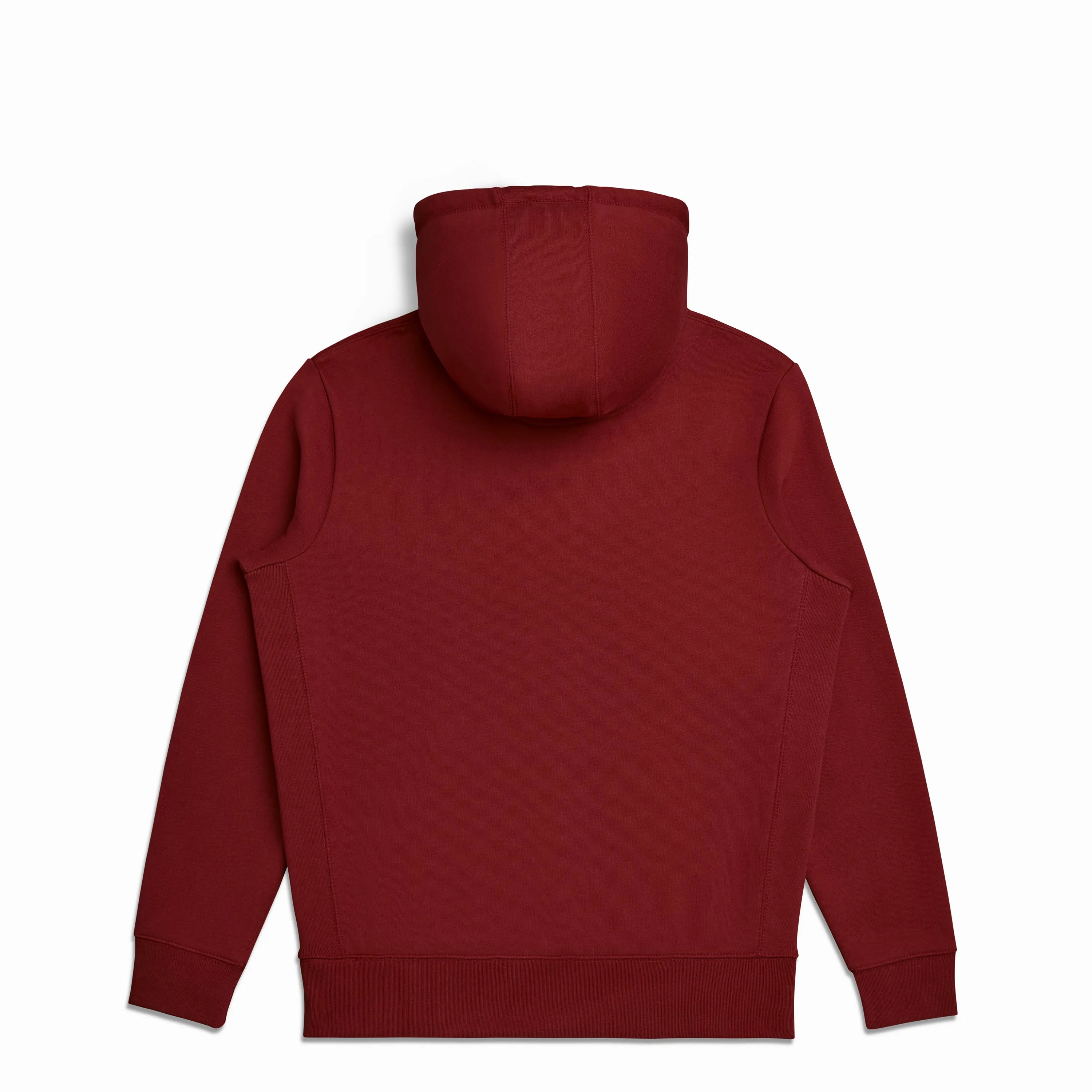 Oxblood Organic Cotton Hooded Sweatshirt