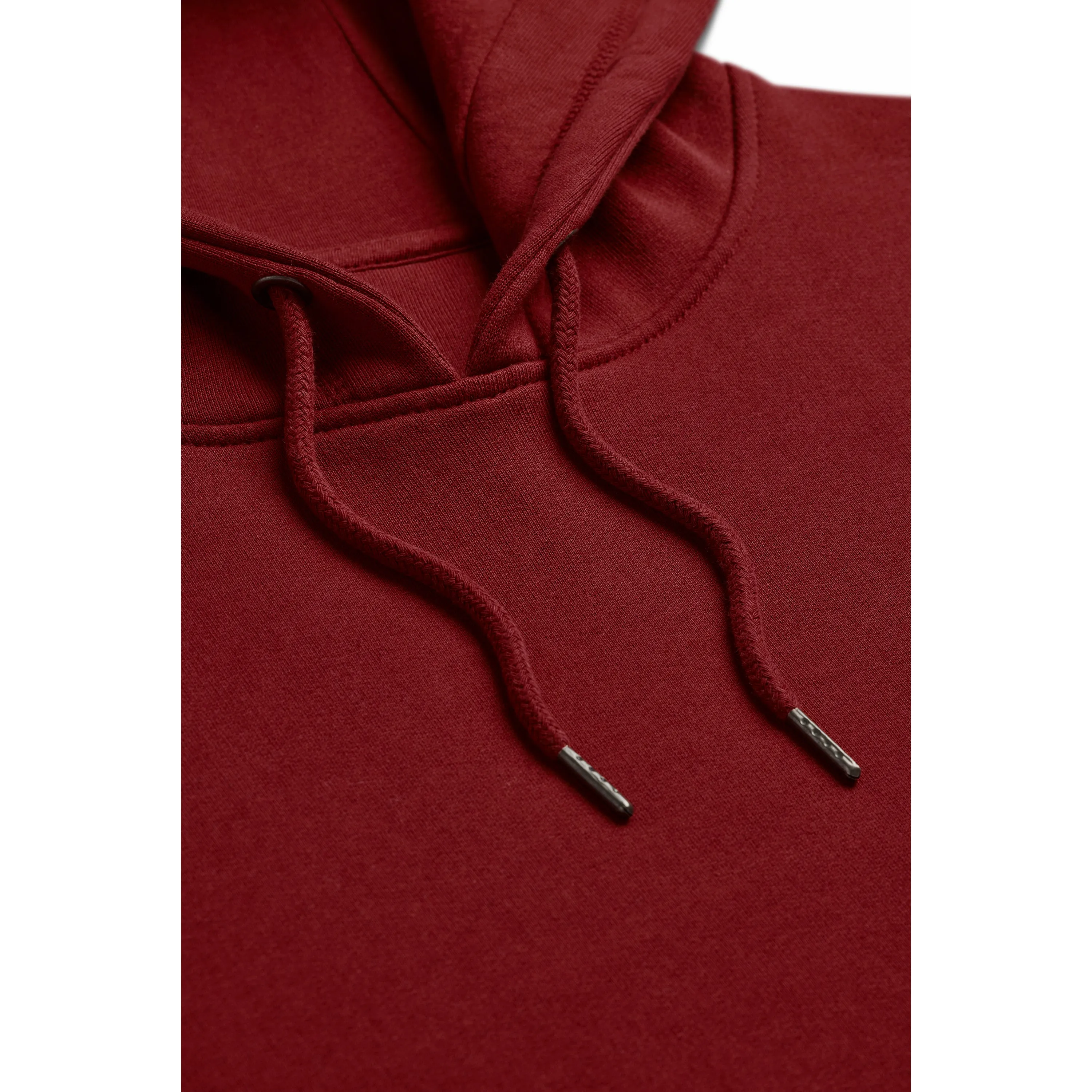 Oxblood Organic Cotton Hooded Sweatshirt