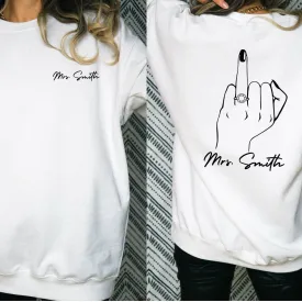 Personalized Bride Sweatshirt