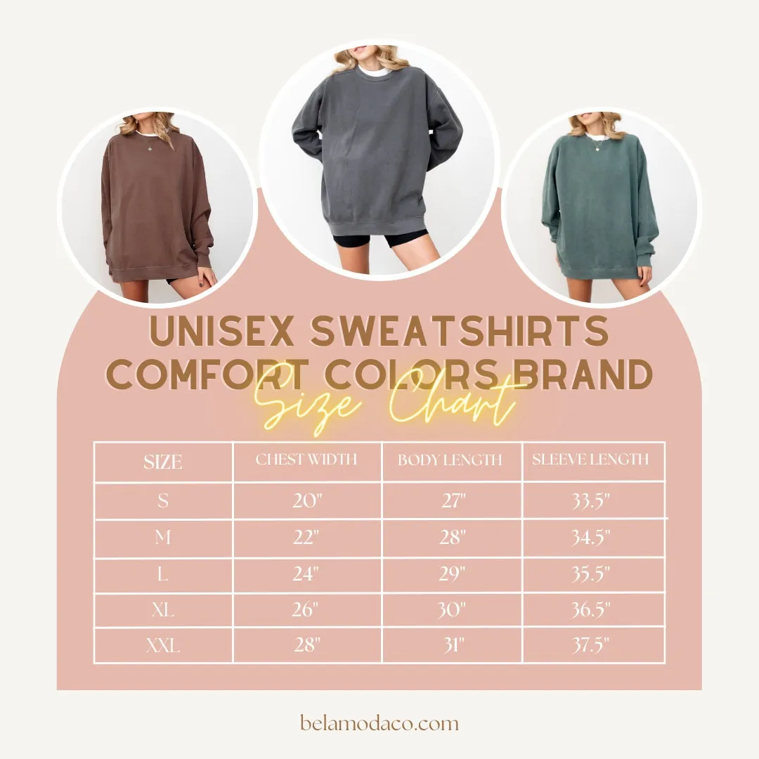 Personalized Comfort Colors Dyed Sweatshirt