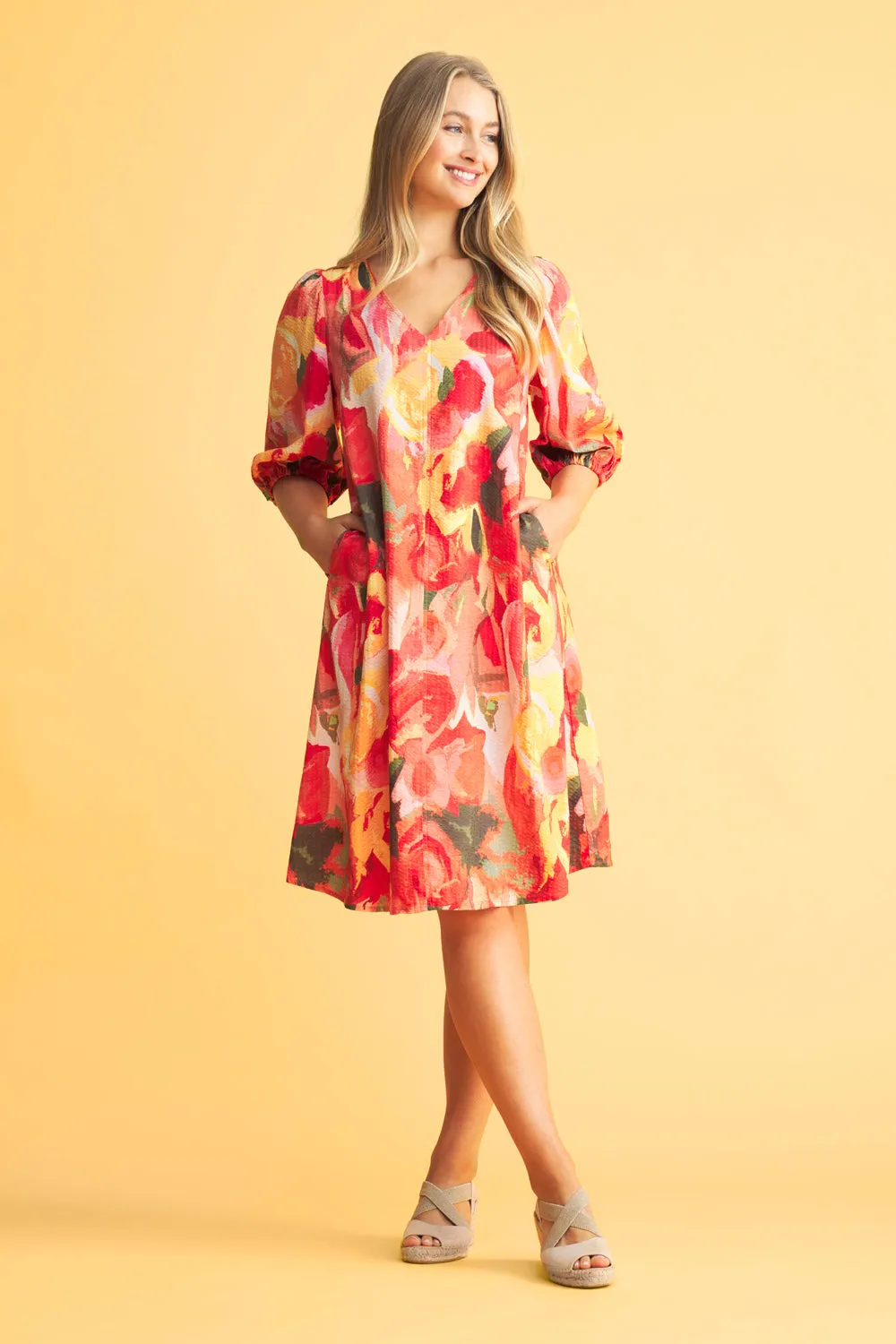 Printed Swing Dress