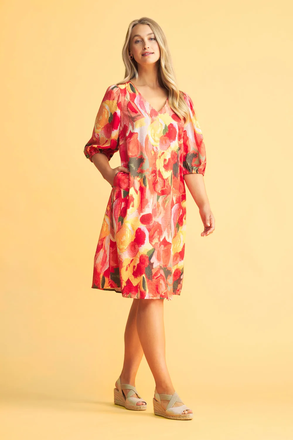 Printed Swing Dress