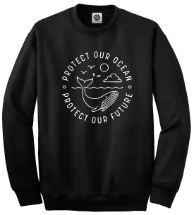 Protect Our Ocean Protect Our Future || Unisex Crewneck Sweatshirt