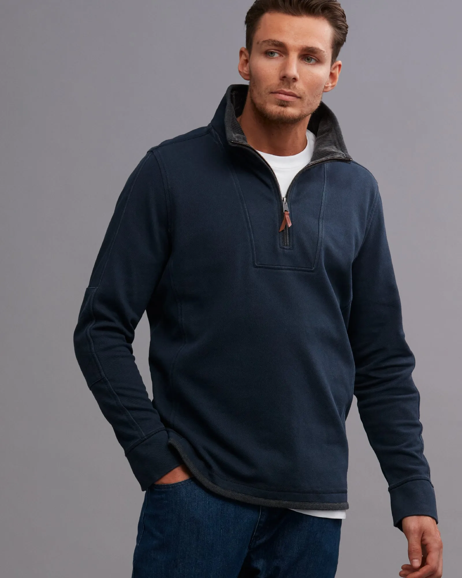 QUARTER ZIP SWEATSHIRT