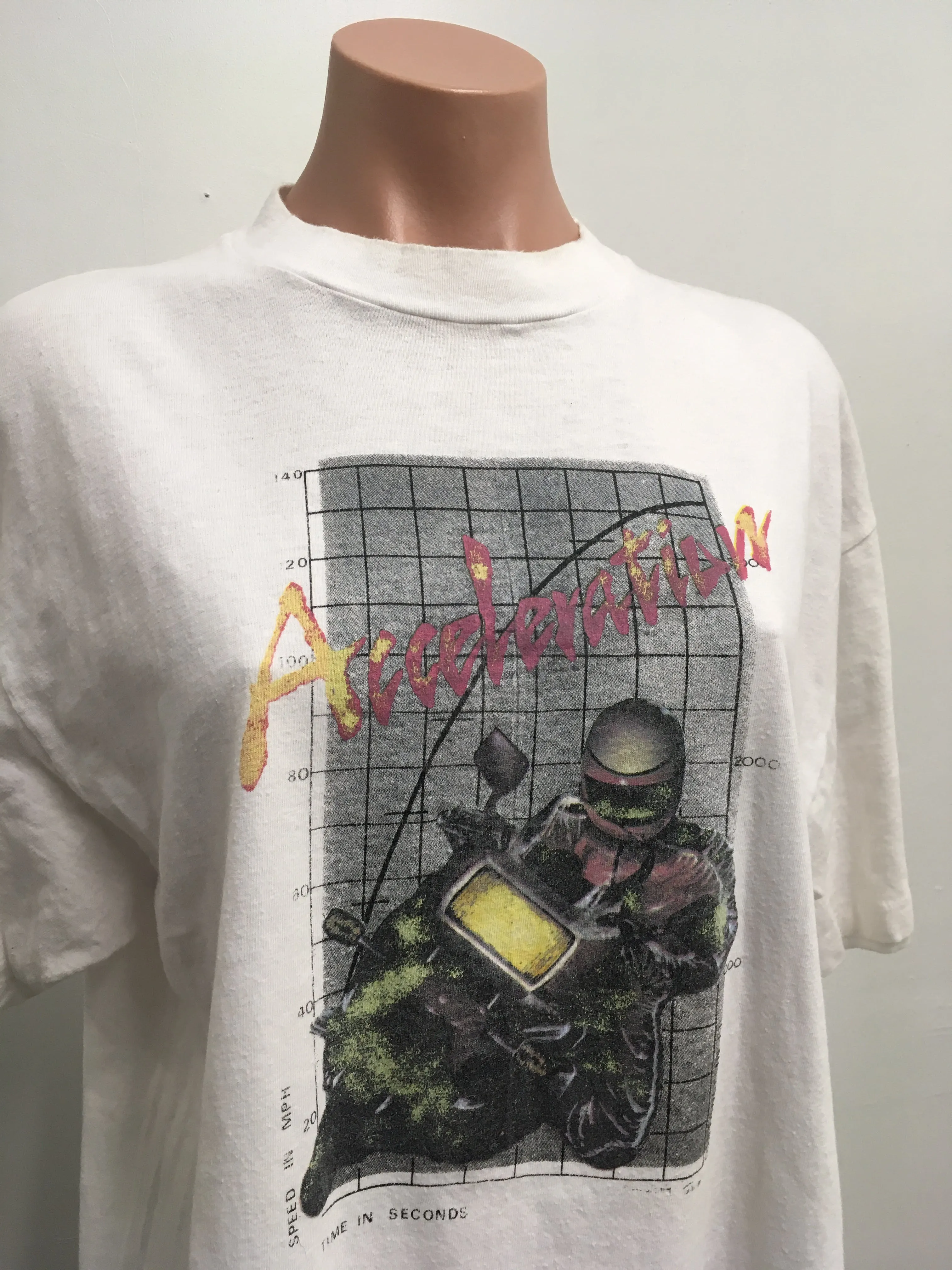 "Acceleration" Graphic Print T-Shirt by Hanes