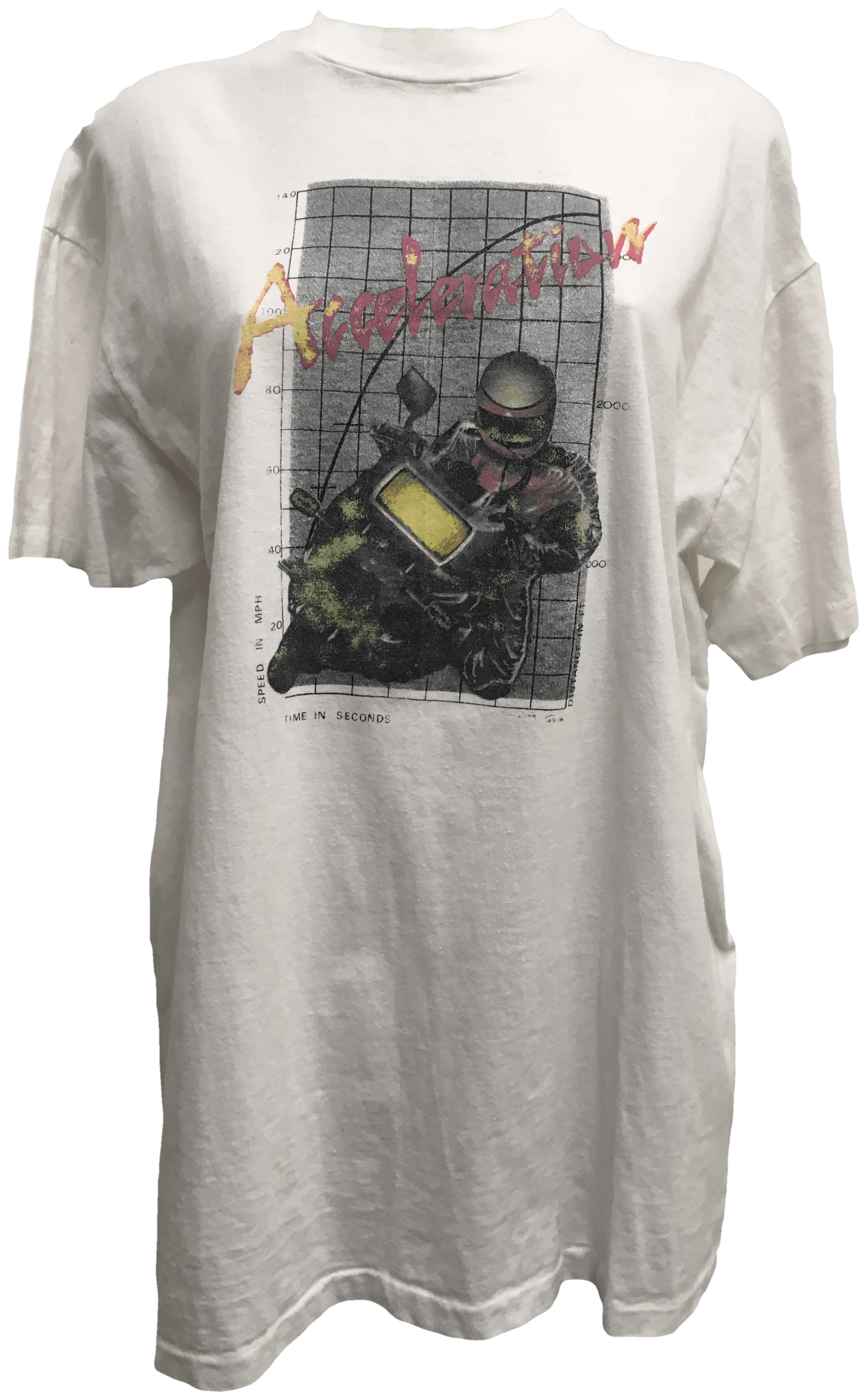 "Acceleration" Graphic Print T-Shirt by Hanes