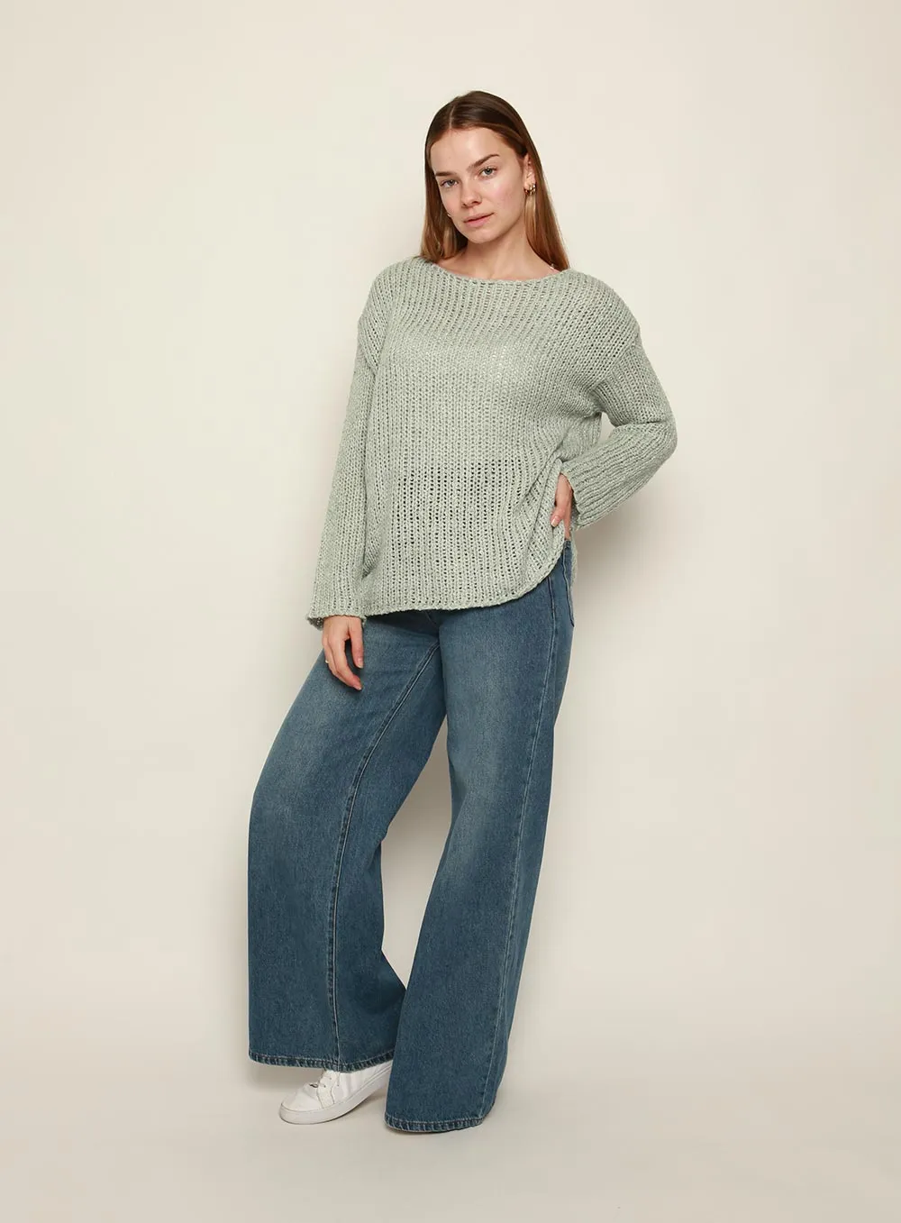 Ramona Knit Jumper-MINT