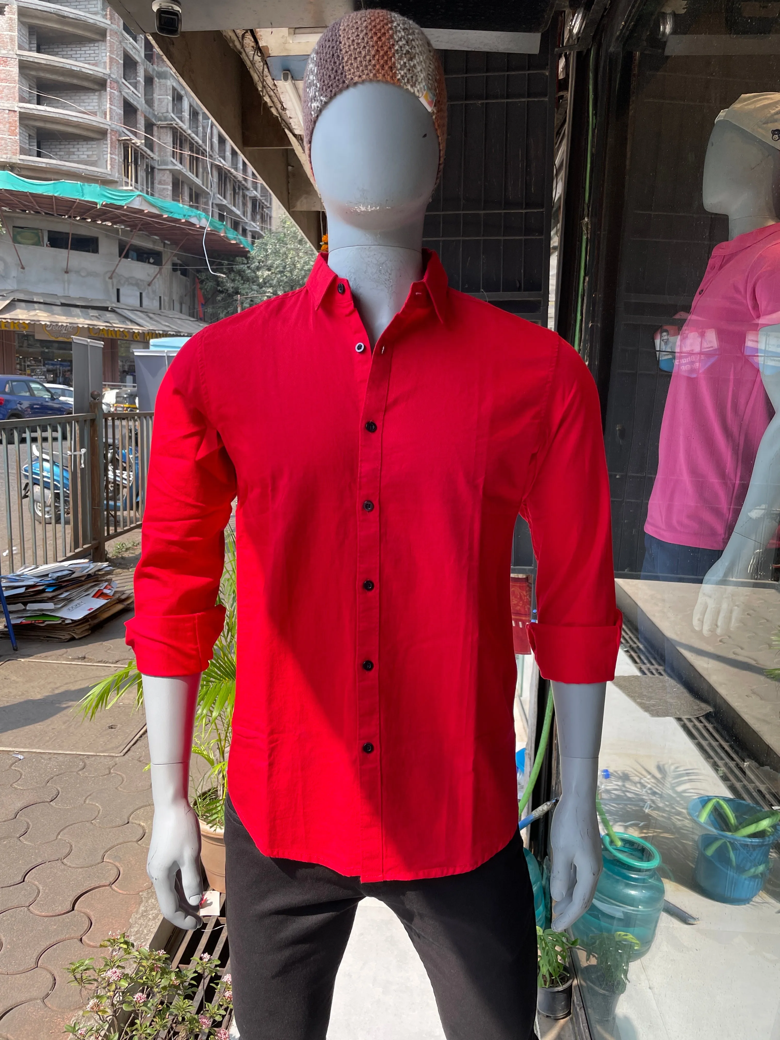 Red Plain Shirt