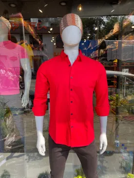 Red Plain Shirt