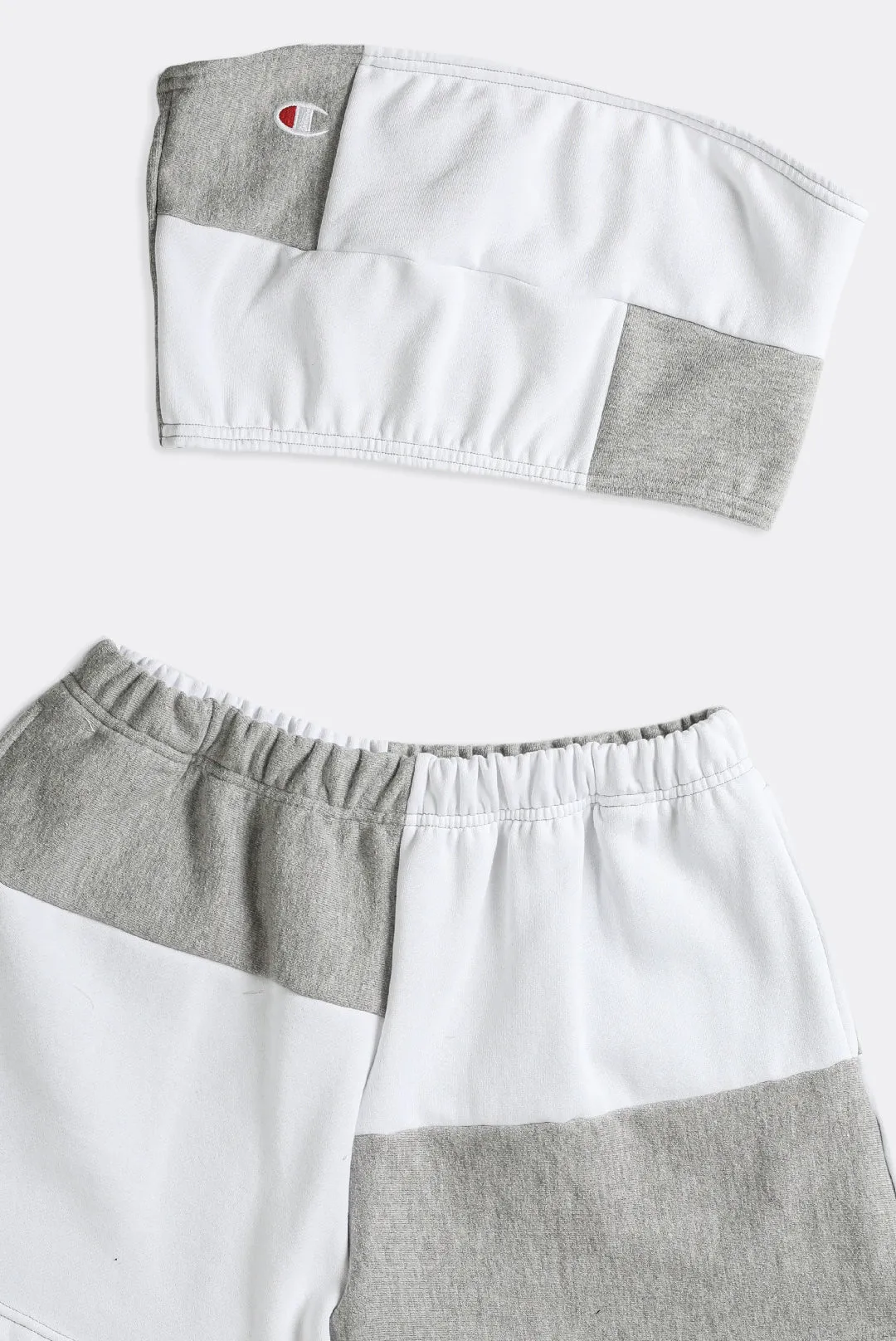 Rework Champion Patchwork Mini Sweatshorts Set - XS, S, M, L