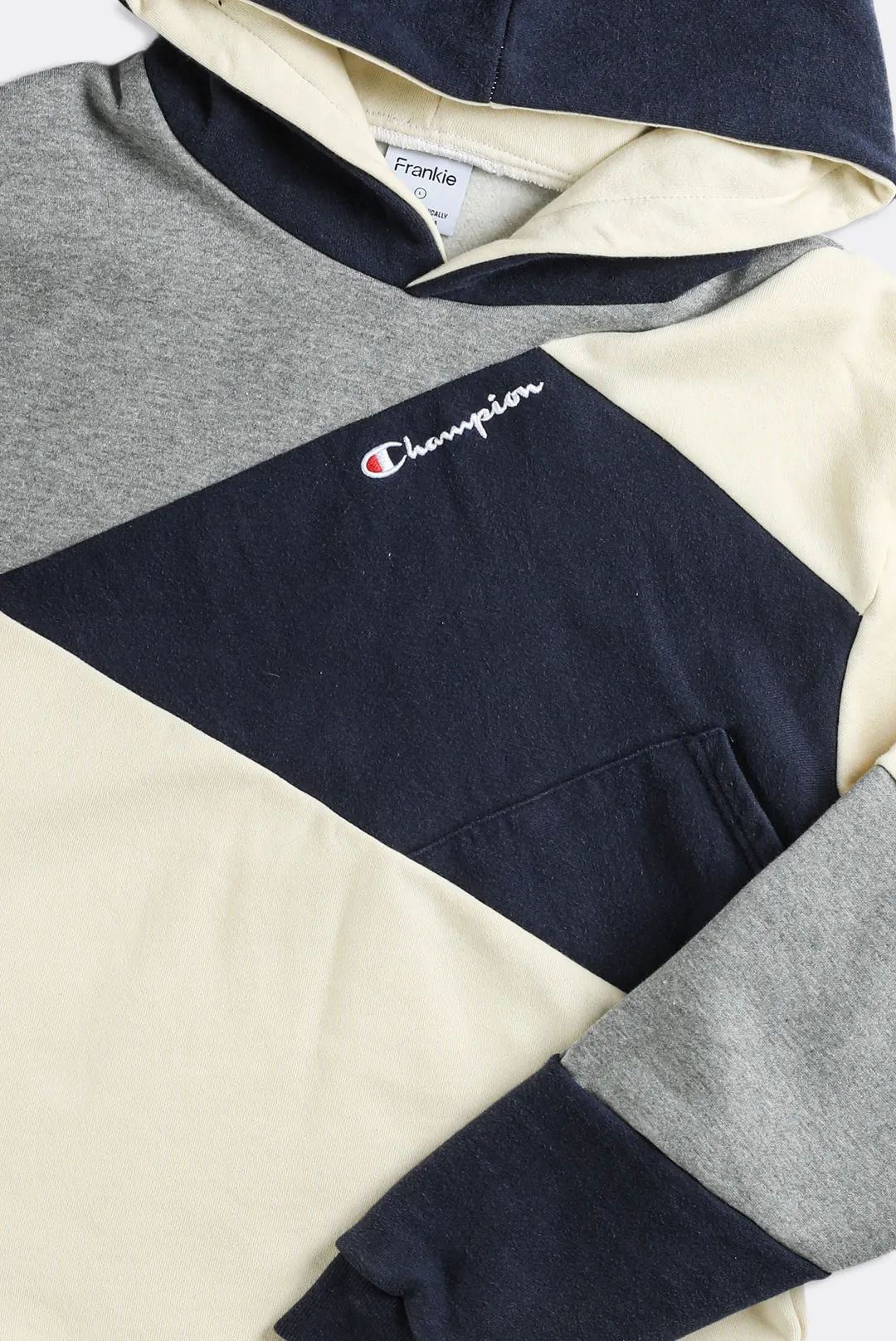 Rework Champion Patchwork Sweatshirt - L