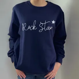 Rock Star Sweatshirt - Midnight Blue