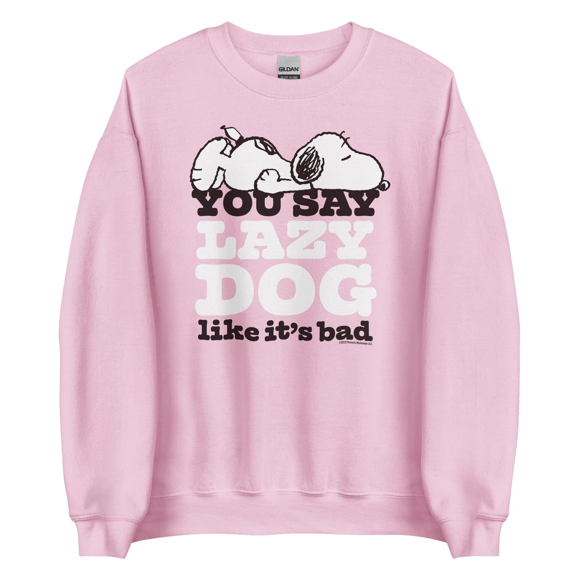 Snoopy Lazy Dog Adult Sweatshirt