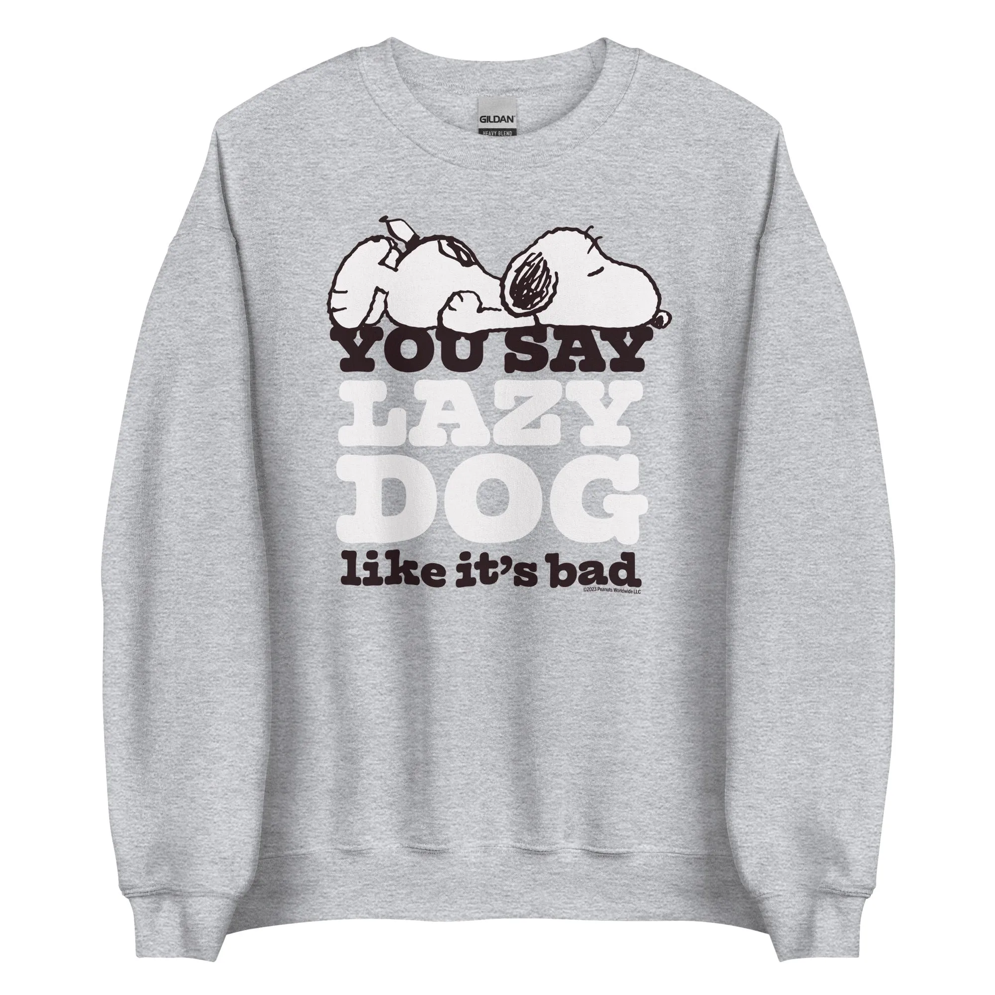 Snoopy Lazy Dog Adult Sweatshirt