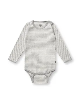 Soft Striped Rib Body, Off White / Grey Mel