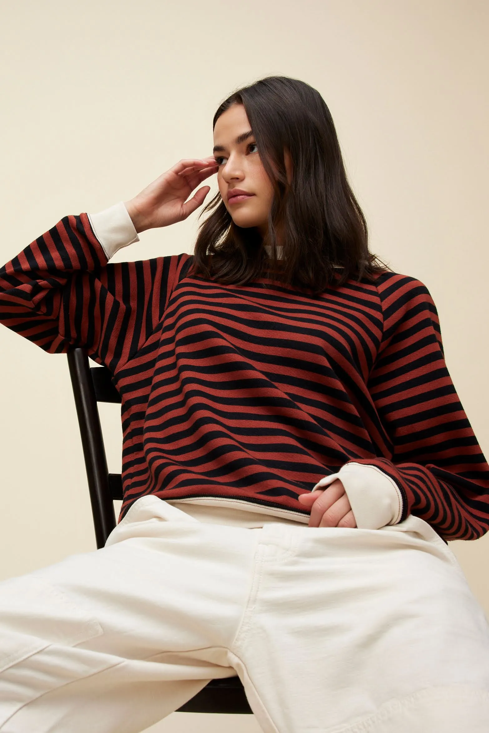 Stripe Vintage Sweatshirt