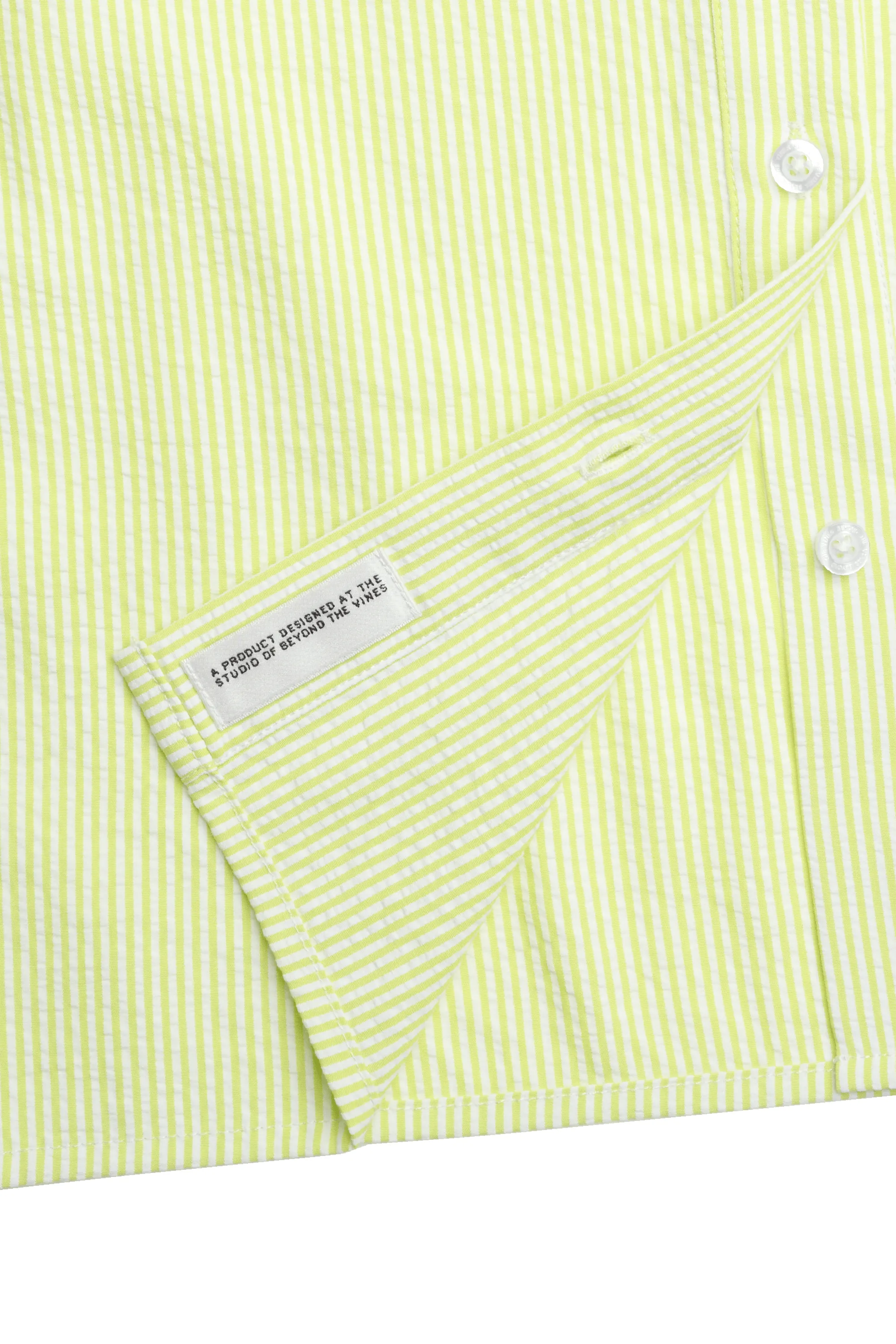 Striped Seersucker Short Sleeve Shirt