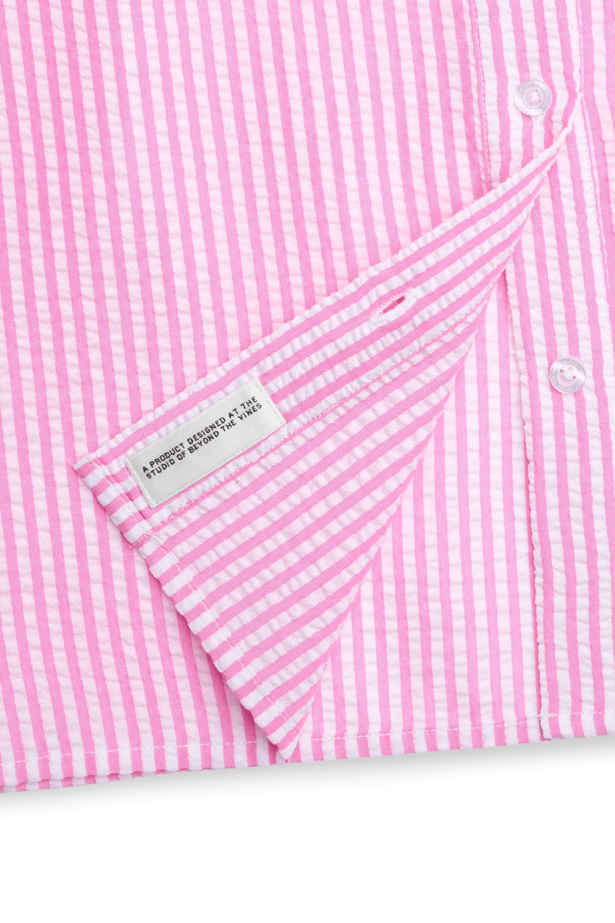 Striped Seersucker Short Sleeve Shirt