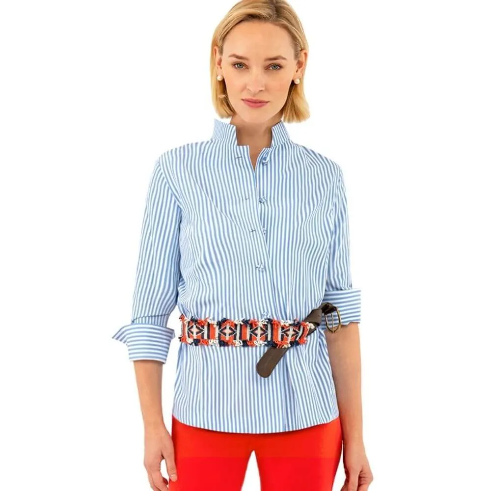 Striped Shirt with Knot Buttons